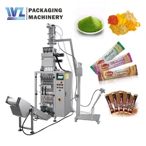 Multifunktion ale voll automatische 2/Spuren Beutel verpackungs maschine Salzzucker füll stift beutel Kaffeepulver verpackungs maschine