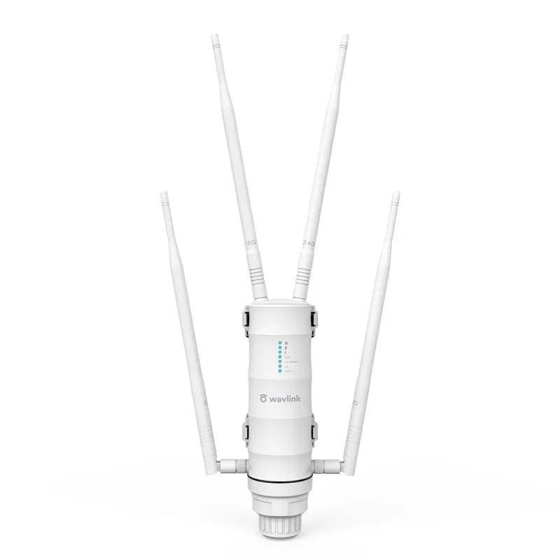 Wavlink AC1200 penguat sinyal Wifi, AC1200 Dual Band 2.4G 5G kekuatan tinggi luar ruangan tahan air peluas jangkauan Wifi nirkabel AP Wifi