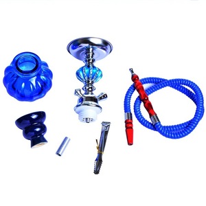 JIJU-<span class=keywords><strong>Cachimba</strong></span> de tamaño pequeño para Shisha, pipa de agua de calabaza desechable de cristal, de doble tubo, <span class=keywords><strong>barata</strong></span>, de fábrica, venta al por mayor - Product Image 5