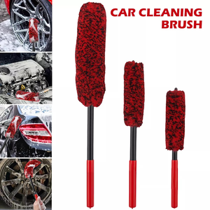 Brosse de nettoyage des roues de voiture Brosse de nettoyage des jantes en nylon pliable - Product Image 2