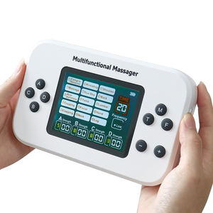 Pemijat TENS 4 Output, alat pijat stimulasi otot, instrumen fisioterapi frekuensi tinggi dan rendah akupunktur Nadi 15 mode - Product Image 2