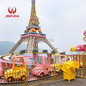 <span class=keywords><strong>Tren</strong></span> de Diversión Infantil para Exteriores con Luces LED, Construcción de Acero, Diseño con Temática de París para Uso en Centros Comerciales - Product Image 3