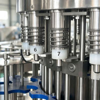 Machines de remplissage automatiques de bouteilles d'eau de qualité fiable, unité de remplissage 3 en 1 pour la production d'eau minérale en bouteille PET
