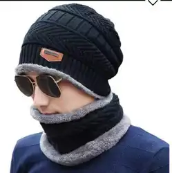 Conjunto de <span class=keywords><strong>Gorro</strong></span> y <span class=keywords><strong>Bufanda</strong></span> de Lana Gruesa y Suave para Esquí, Gorros de Invierno Cálidos para <span class=keywords><strong>Hombre</strong></span> con Calentador de Cuello, <span class=keywords><strong>Gorro</strong></span> de Punto para <span class=keywords><strong>Hombre</strong></span> y Mujer - Product Image 6