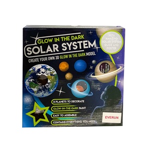 Pinta tu propio <span class=keywords><strong>kit</strong></span> de Sistema Solar que brilla en la oscuridad para regalo de ciencia DIY - Product Image 1