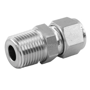 Edelstahl-Klemmverschraubungen Rohrverschraubungen <span class=keywords><strong>Swagelok</strong></span>-Typ 1/4'' 1/8'' 1/2'' AD NPT Doppelklemmring-Rohrsteckverbinder - Product Image 3