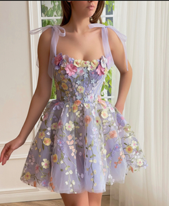 थोक विक्रेता महिलाओं ने फीता फूल कढ़ाई सेक्सी हैल्टर प्रेम दुल्हन की पोशाक महिलाओं - Product Image 5