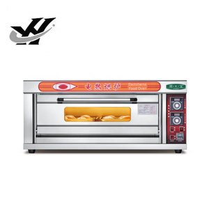 Four de pont électrique Équipement de boulangerie commerciale Fabrication de <span class=keywords><strong>pain</strong></span> à pizza Four électrique 1 pont 2 plateaux YMD-102 - Product Image 1