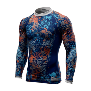 Camiseta de Compresión para Hombre con Estampado de Lobo, Sublimada, para BJJ, MMA, Grappling, <span class=keywords><strong>Muay</strong></span> <span class=keywords><strong>Thai</strong></span> - Product Image 2