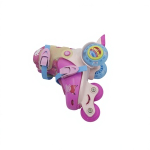Patins à roulettes multi-saison Pu Flashing pour enfants, 4 roues, entraînement sportif en plein air - Product Image 6