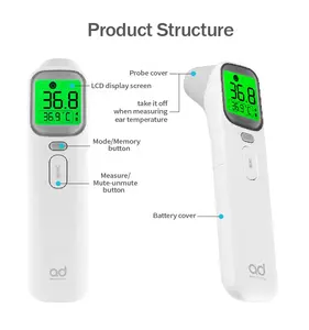 Forehead Ear Non Contact Body Thermometer Thermal Gun Infrared Thermometer Termometro Infrarossi Thermometer Infrarouge Frontal