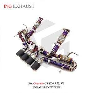 ระบบท่อไอเสียไททาเนียม ing สำหรับ C8คอร์เวทท์ Z06งานระบายไอเสียแบบ catback สำหรับวาล์ว OEM พร้อมท่อไอเสียคาร์บอนไฟเบอร์หัวรถ - Product Image 5