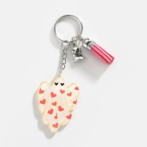 Porte-clés fantôme effrayant pour Halloween - Porte-clés rigolo en acrylique, cadeau d'horreur amusant pour les fêtes de bonbons ou de farces, accessoires pour fêtes - Product Image 2