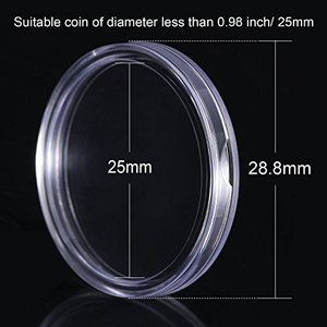 Boîte de rangement personnalisée pour cartes Euro Gold PCGS, diamètre 10-120 mm, boîte en plastique NGC, support de pièces de monnaie en acrylique, capsule pour collection - Product Image 5