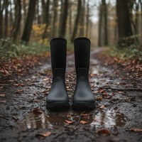 Bottes de pluie imperméables en néoprène pour femmes, personnalisables, antidérapantes, design Wellington, flexibles, thermiques, recyclables