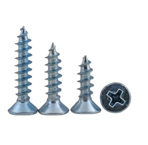 Profesional #10*38Mm <span class=keywords><strong>madera</strong></span> acero al carbono Zinc plateado Gr4.8 Cruz empotrada cabeza avellanada tornillos con <span class=keywords><strong>tuerca</strong></span> y arandela - Product Image 1