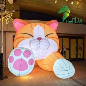 <span class=keywords><strong>Gatto</strong></span> Gonfiabile Hongyi per Pubblicità e Decorazione, Animale Gonfiabile a Forma di <span class=keywords><strong>Gatto</strong></span> con LED - Product Image 1