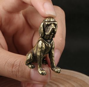 Artesanía <span class=keywords><strong>Labrador</strong></span> perro latón adornos escritorio cobre sólido Zodiaco perro estatua - Product Image 1