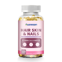 SPL OEM Capsules Molles de Collagène et Biotine pour Cheveux, Peau et Ongles – Complément Éclaircissant pour la Peau, Vitamines pour Cheveux, Ongles et Peau en Gélules