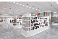 CHAIXIANG Beauty Store Maquillage Vanité Avec Miroir Éclairé Cosmétiques Boutique Décoration Présentoir Gondole Parfum Vitrine