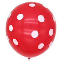 12 pouces 2.8g imprimé point ballon en latex couleur bonbon à pois ballon mariage festival fête ballon
