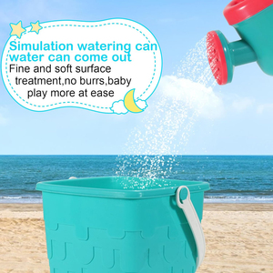 Jouet <span class=keywords><strong>d</strong></span>'été Jouets de sable de plage 14 pièces Kit <span class=keywords><strong>d</strong></span>'outils de pelle Bac à sable interactif Arrosoir en plastique Moules à sable <span class=keywords><strong>Jeux</strong></span> de plein air pour enfants - Product Image 5