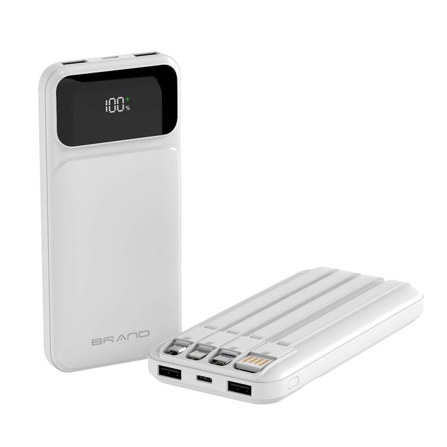 Popular Items Now OEM Logo Mini Slim Digital 22.5w Fast Charging Power Banks 10000mAh 20000mah with Cables