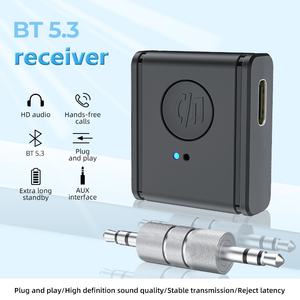 Mini Receptor Inalámbrico Estéreo para Auto con Bluetooth, Adaptador de Audio con Puerto AUX de 3.5mm, Cargador para Receptor Bluetooth 5.3, en Existencia - Product Image 2