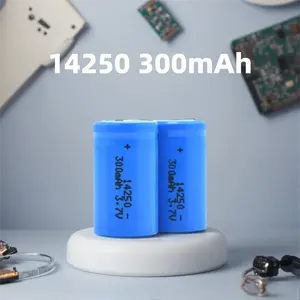 14250充電式リチウムイオン電池3.7V 300mAh大容量円筒形リチウム懐中電灯センサーLEDライト<span class=keywords><strong>14500</strong></span> 14430 - Product Image 1