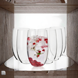Vasos de Agua de Vidrio <span class=keywords><strong>Krosno</strong></span>, Paquete de 6, Aptos para Lavavajillas y Microondas, para Uso en el Hogar, Restaurantes y Festividades, 401-500 ml - Product Image 3