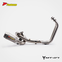 Système d'échappement complet en acier inoxydable Forsound Factory, silencieux court type flèche, prix de gros pour Yamaha MT07 2014-2026