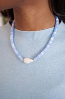Collier ras du cou en perles baroques plaqué or 18 carats avec pierres naturelles et cristaux, perles d'eau douce pour femme, bijoux de mode