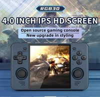 Console de jeu portable Powkiddy RGB30, écran de 4 pouces, jeu vidéo rétro, système open-source, Rockchip RK3326, batterie 4100MAH, 5G