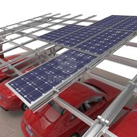 Système de montage de carport solaire KINGSOLAR en alliage d'aluminium léger pour le stationnement sur toit, fabricant certifié CE ISO OEM