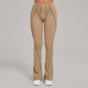Pantaloni <span class=keywords><strong>da</strong></span> Yoga a Vita Alta in Pile per Donna, Controllo Pancia, Gamba Larga, Pantaloni Sportivi a Zampa, <span class=keywords><strong>Leggings</strong></span> per Allenamento, Corsa e <span class=keywords><strong>Palestra</strong></span> - Product Image 2