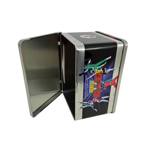 Scatola in Latta con Coperchio a Cerniera Personalizzata 205x148x110mm, Contenitore Metallico Stampato per DVD, Oggetti da Collezione, Componenti Elettronici, Parti Hardware - Product Image 1