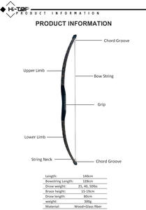 Hi Top – arc recourbé noir 40lbs, tir à l'arc, chasse, jeu de tir, jeu de sang, tir à l'arc, arc cheval recourbé à vendre - Product Image 3