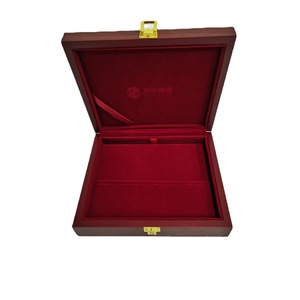 Caja de madera para almacenamiento de barras de oro, rectangular, con cerradura, hecha a medida, de madera maciza, con forro de terciopelo, YH0079 - Product Image 1