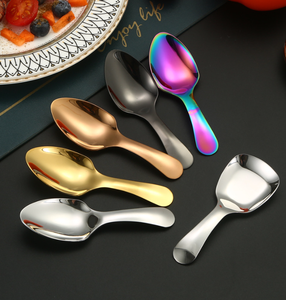 DF449 Gift Promotion Cute Stainless Steel <b>Spoon</b> Short Handle Gold Ice Cream Tea <b>Coffee</b> <b>Spoon</b> - Product Image 6