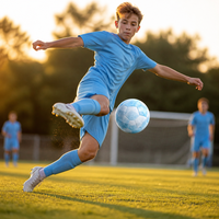 Ballons de football personnalisés taille 5, thermocollés, cousus à la machine, en cuir, pour votre équipe, OEM ODM, club de jeunes, lycée, en PU, sur commande