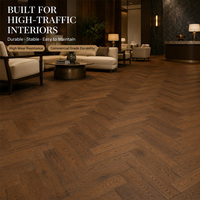 Plancher en bois de qualité supérieure 18/5*190*1200mm Motif en chevrons Texture bois véritable