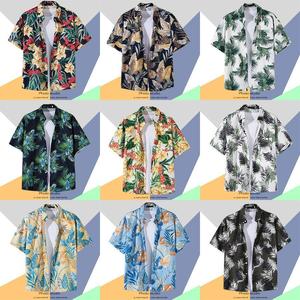 Kango Hawaiian-print Short-sleeve Polyester <strong>Shirt</strong> for <strong>Men</strong> Summer Thai Resort Beach Style Loose-fitting Floral-<strong>patterned</strong> Machine - Product Image 3