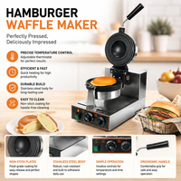 Machine à presser les burgers et la crème glacée en acier inoxydable à commande manuelle, certifiée CE, directement de l'usine, pour les chaînes de boulangeries, restaurants et services de traiteur