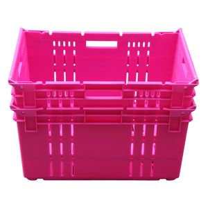 Caja <span class=keywords><strong>de</strong></span> Plástico Ventilada Apilable y Encajable JOIN Nestable, 600x400x310mm, Cesta Grande <span class=keywords><strong>para</strong></span> Almacenamiento <span class=keywords><strong>de</strong></span> Vegetales y Productos Agrícolas - Product Image 5