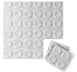 Panneau de plafond acoustique moderne en feutre polyester 3D gaufré pour hôtel, ignifuge et insonorisant avec 90 % de réduction du bruit - Product Image 4