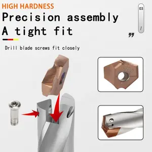 HOANYORE Crown Internally Cooled Drill Bit 12-31.9mm Shank Deep Hole Drill Extension Custom Carbide Steel Coating OEM ODM