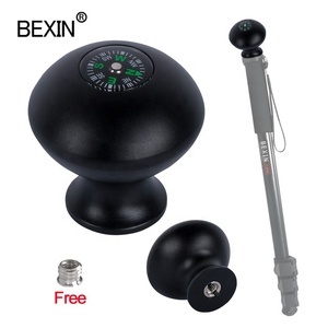BEXIN Trépied Monopode Bâton de Marche Poignée Support adaptateur Tête ronde avec Boussole pour canne bâton trekking randonnée - Product Image 1