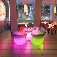 Meubles LED d'extérieur, meubles lumineux, chaises d'hôtel