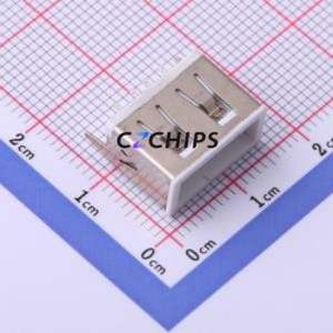 916-261A101AY10201 USB Connector Through hole Component (THT) Connector Type-A Female Through Hole 4P - Product Image 1