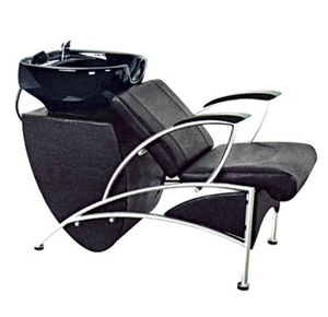 <b>Black</b> Salon Furniture Set Beauty Salon <b>Shampoo</b> Bed Chair Basin <b>Shampoo</b> Bowls Sink and Chairs <b>Black</b> <b>Shampoo</b> Chair - Product Image 2